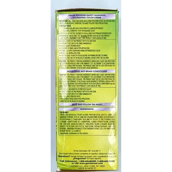 Garnier Hair  (Pack of 1), LB1 Ultra Light Cool Blonde (Calla Lily) NEW SEALED - Picture 4 of 5